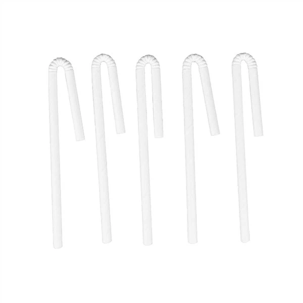 Vienreizlietojami saliekami papīra salmiņi ar U formu