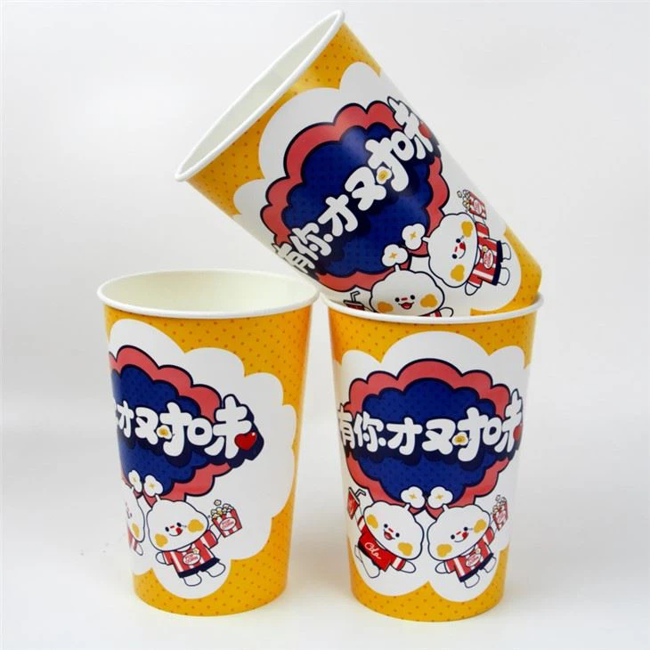 Acqious Coated Paper Popcorn Buckets For Movie Theater